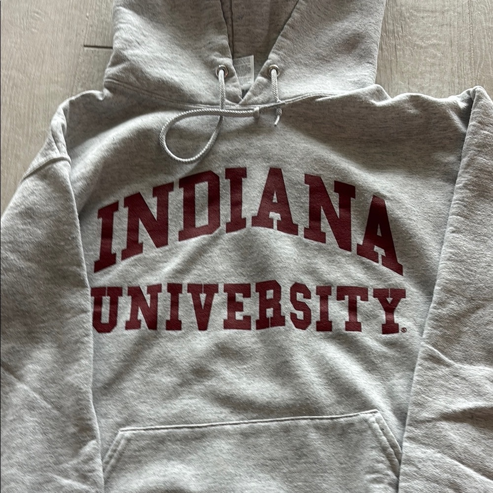 Indiana University grey & red hoodie
